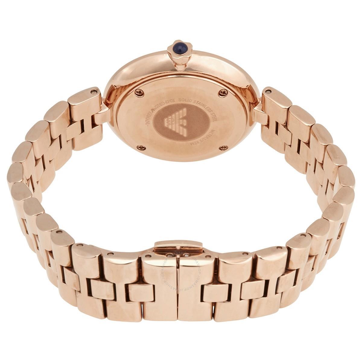 Emporio Armani AR11220 Rose Gold Steel 316 L Analog Quartz Women's Watch - Watch Home™ Emporio Armani AR11220 Rose Gold Steel 316 L Analog Quartz Women's Watch - Watch Home™